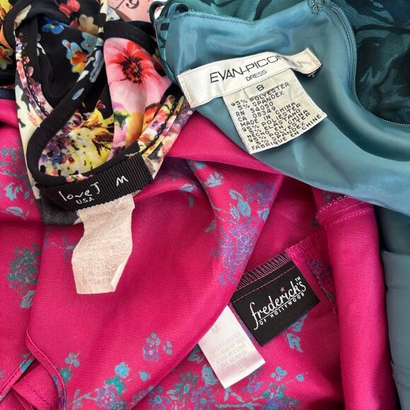 90'S VINTAGE ROMANTIC GIRL ROSES FLORAL MAXI DRESS TOPS BUNDLE MEDIUM - Picture 5 of 5